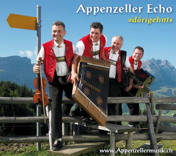 Appenzeller Echo CD dörigehnt mit Appenzellermusik und internationaler Volksmusik