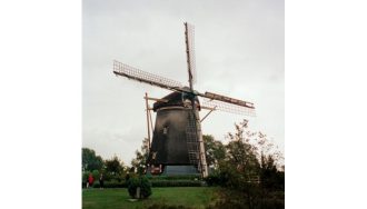 Typische Windmühle von Amsterdam