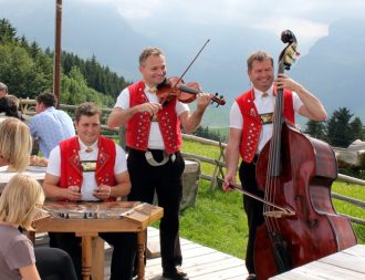 2011: Appenzeller Echo Stobete-Fotoshooting auf dem Eggli